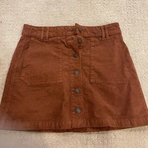 rusty brown skirt